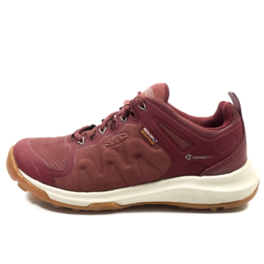 Keen Women's Athletic hiking Shoes - Burgundy and Tan